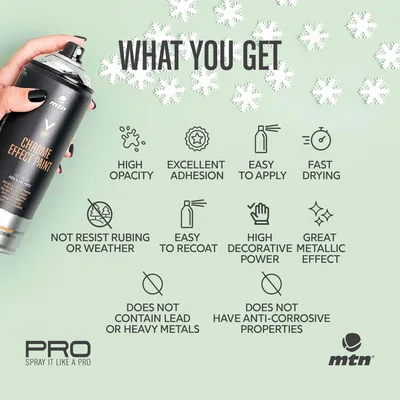 Montana Colors MTN PRO Oro Cromado 400ml - 1 unidad – foto 5