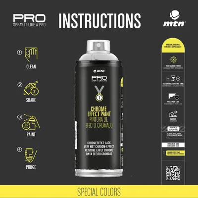 Montana Colors MTN PRO Oro Cromado 400ml - 1 unidad – foto 6