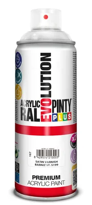 pintyplus evolution 167 Pintura spray Acrílica Barniz Satinado 520cc (pack de 3)