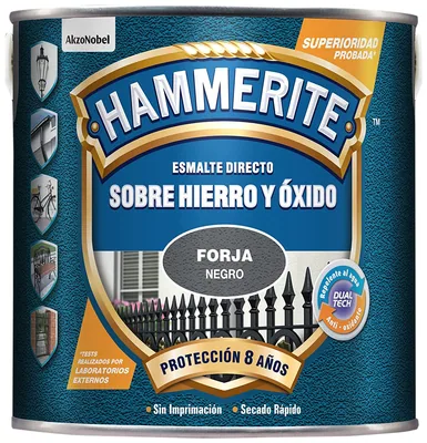 Hammerite Esmalte Forja negro 2,5 L