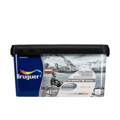 Bruguer Colores del Mundo Escandinavia matiz de gris 4 l