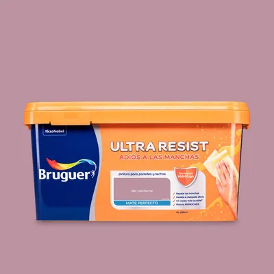 Bruguer Ultra Resist pintura ultra lavable lila nocturno 4 l