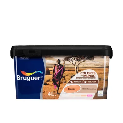 Bruguer Colores del Mundo Kenia marrón natural 4 l