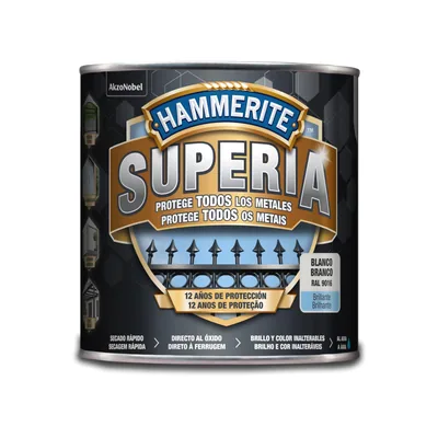 Hammerite Esmalte antioxidante al agua blanco 2,5 L