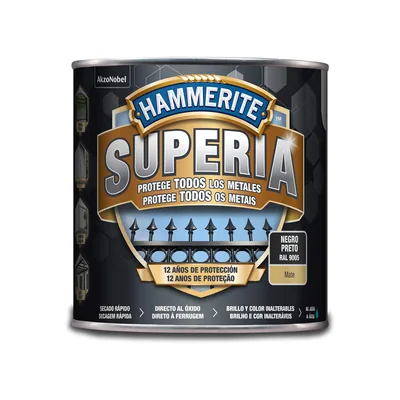 Hammerite Esmalte antioxidante al agua negro 2,5 L