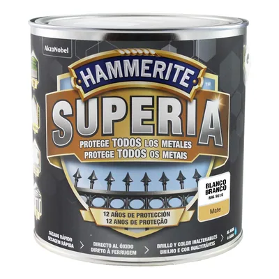 Hammerite Superia Mate Blanco 2,5 L – foto 1