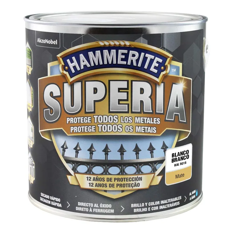 Hammerite Superia Mate Blanco 2,5 L