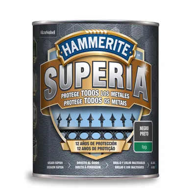 Hammerite Esmalte para metales forja negro 750 ml