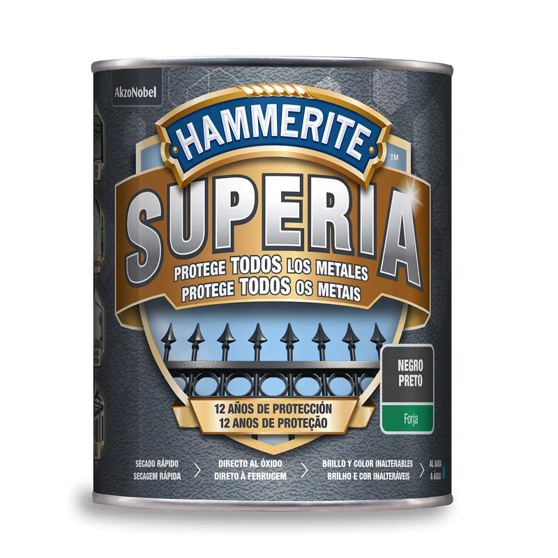Hammerite Esmalte para metales forja negro 750 ml