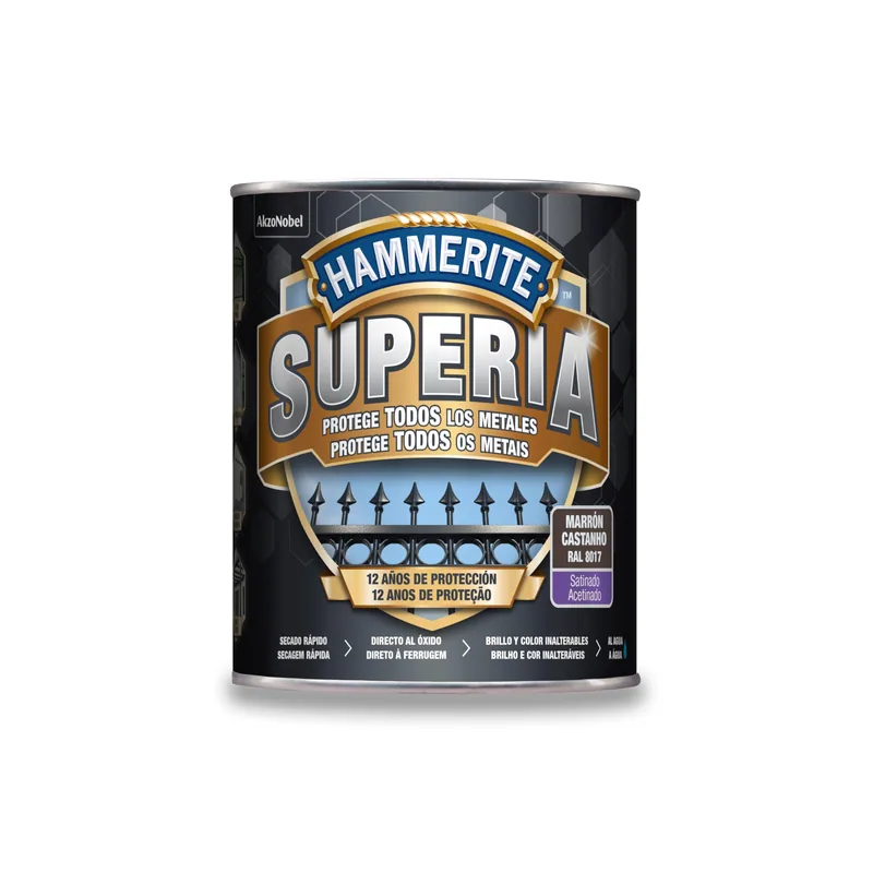 Hammerite Esmalte antioxidante Superia marrón oscuro 750 ml