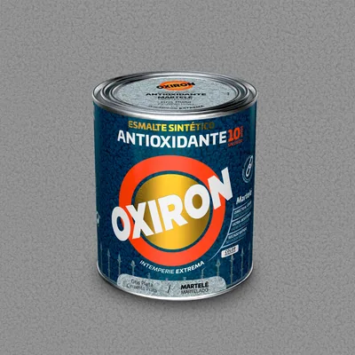 Oxiron Esmalte antioxidante Martelé gris plata, 4 l – foto 1