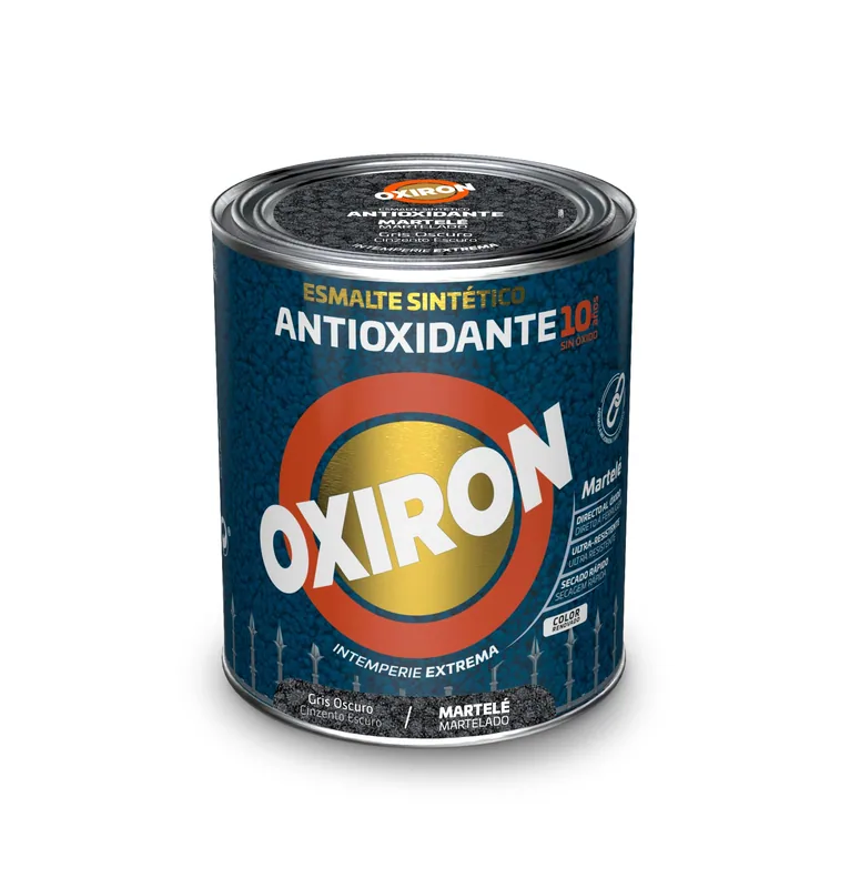 Oxiron Esmalte antioxidante Martelé gris oscuro, 750 ml
