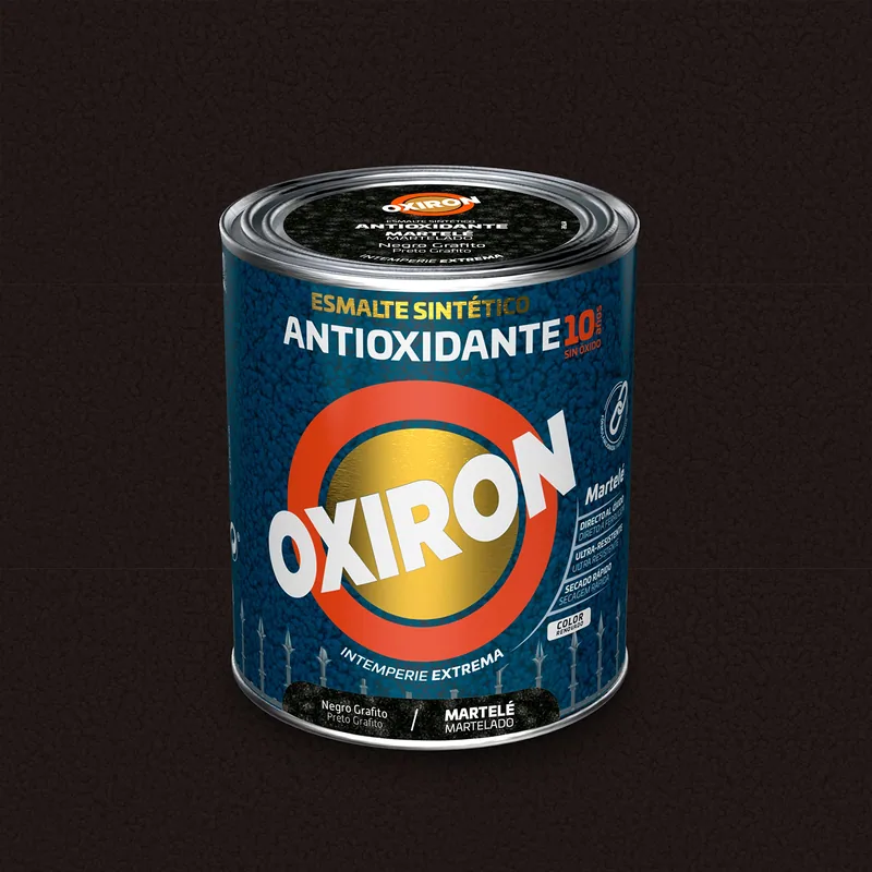 Oxiron Esmalte antioxidante Martelé negro grafito, 750 ml