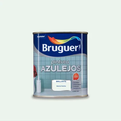 Bruguer esmalte azulejos brillante blanco harina 750 ml