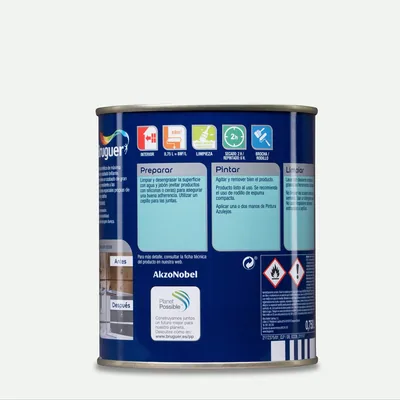 Bruguer Esmalte azulejos brillante blanco harina 750 ml – foto 4