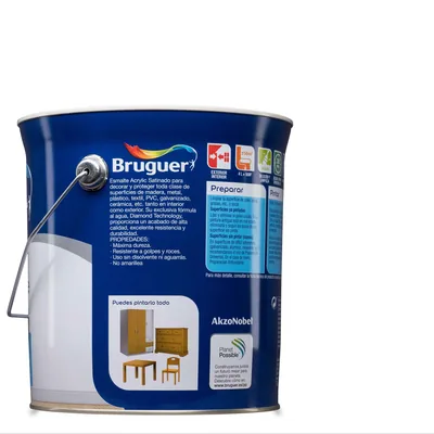 Bruguer Acrylic Multisuperficie satinado blanco permanente 4 l – foto 8
