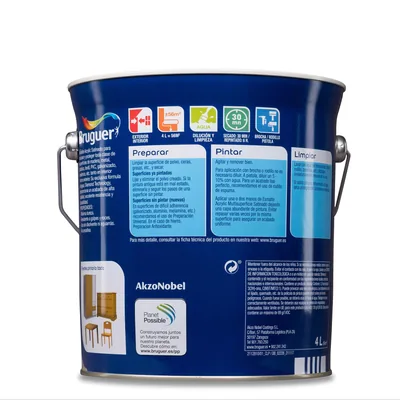 Bruguer Acrylic Multisuperficie satinado blanco permanente 4 l – foto 9