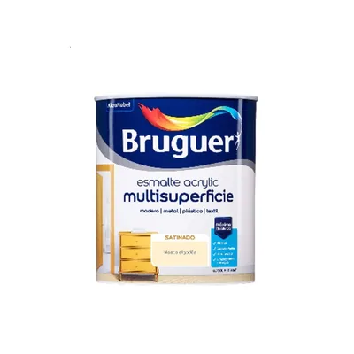 Bruguer 5057441 esmalte acrílico satinado blanco algodón 750 ml
