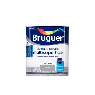 Bruguer Acrylic Multisuperficie brillante gris perla 750 ml