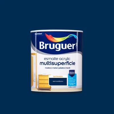 Bruguer Acrylic Multisuperficie satinado azul cantábrico 750 ml