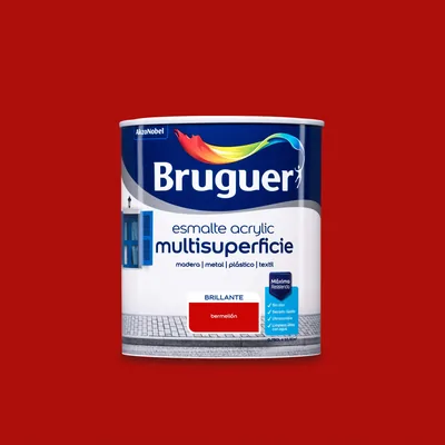 Bruguer Acrylic Multisuperficie brillante bermellón 750 ml