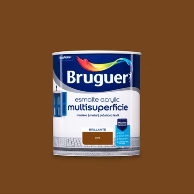 Bruguer Acrylic Multisuperficie brillante ocre 750 ml