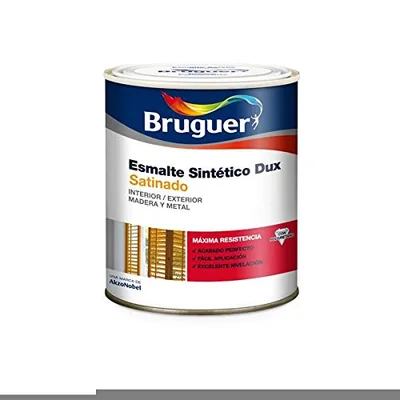Bruguer Dux satinado laca negro 4 l