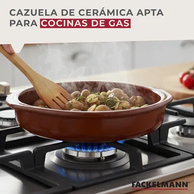 Fackelmann Cazuela de Barro Tradicional 13 cm - pack de 5 unidades – foto 3