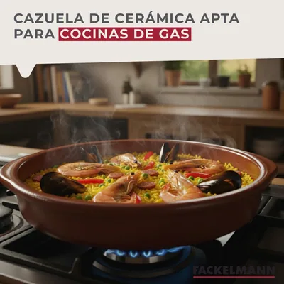 Fackelmann Cazuela de Barro Tradicional 32 cm - 1 unidad – foto 3