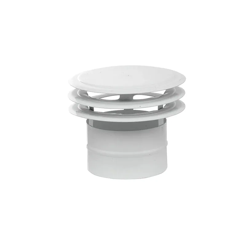 EDM Deflector de ventilación Mirtak Acero Esmaltado de discos Ø 110 mm Blanco - pack de 2 unidades