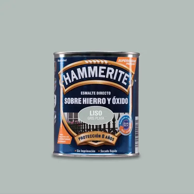 Hammerite M127433 Esmalte liso gris plata 750 ml