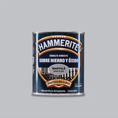 Hammerite Esmalte Martelé gris plata 750 ml