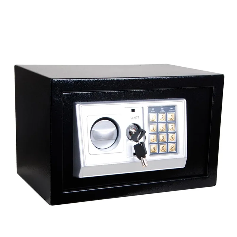 Micel Caja fuerte electrónica/llave CFC1 13383 negra 31x20x20cm
