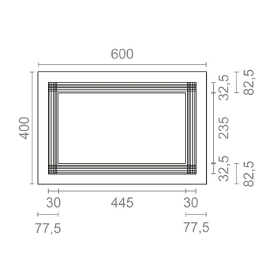Micel Marco para microondas gris 600x400mm – foto 2