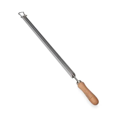 EDM 85124 varilla portaperiódicos aluminio mango madera 42 cm – Varios