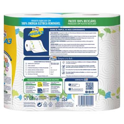Foxy Mega3 papel de cocina 2 rollos – foto 2