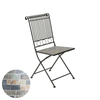 Kaemingk EDM 75336 Silla mosaico modelo Stuttgart para exterior blanco – foto 2