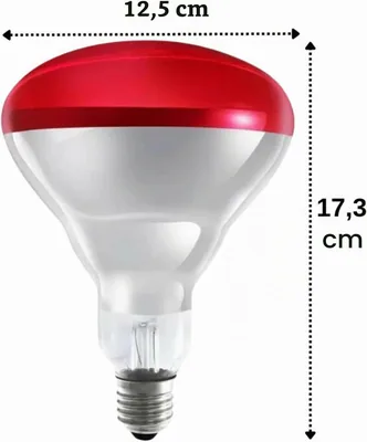 Philips Bombilla reflectora R125 infrarrojos 250W E27 roja – foto 3