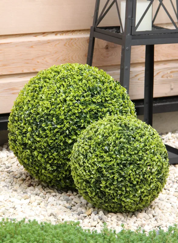 Mica Decorations Esfera decorativa de hoja de té verde artificial Ø37cm