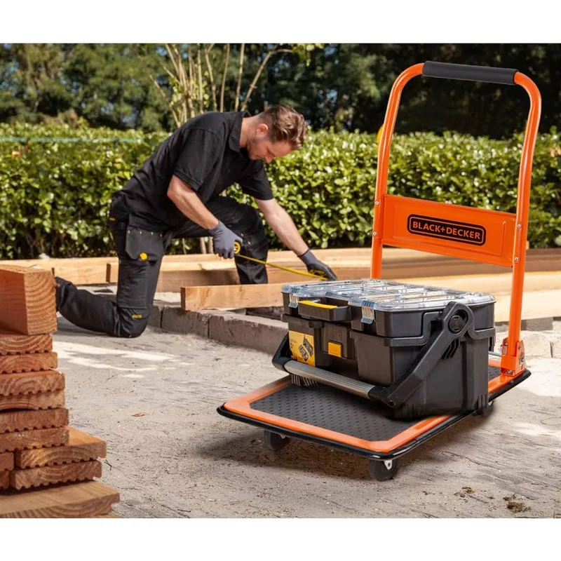 Black+Decker Plataforma con ruedas 80 kg