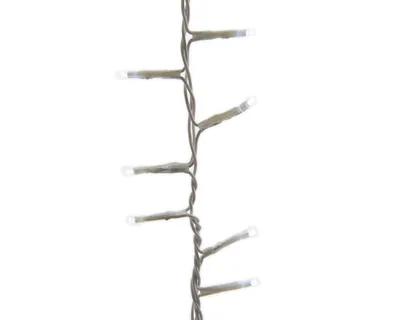 Lumineo 72266 Guirnalda LED parpadeante cable blanco 16 m blanco frío