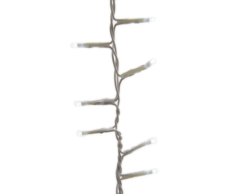Lumineo 72266 Guirnalda LED parpadeante cable blanco 16 m blanco frío