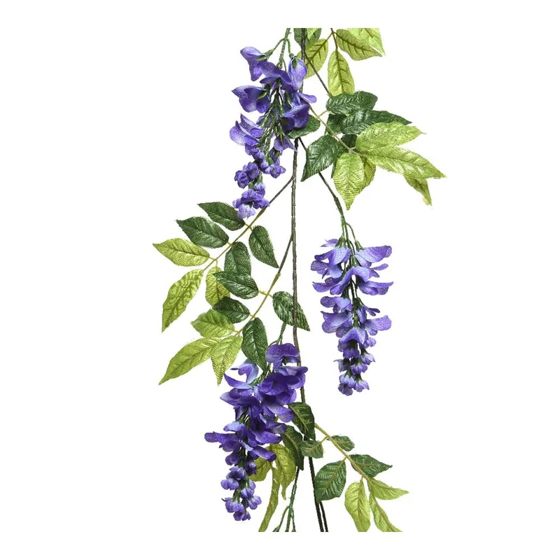  Rama artificial de wisteria (glicina) lila, 150 cm