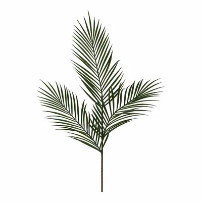 Mica Decorations Hojas de palmera areca verde 99cm (pack de 12)