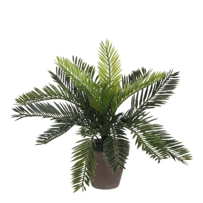 Mica Decorations Decorations Palmera Sago Cyca Revoluta de PVC con maceta gris 33x11,5cm – foto 4