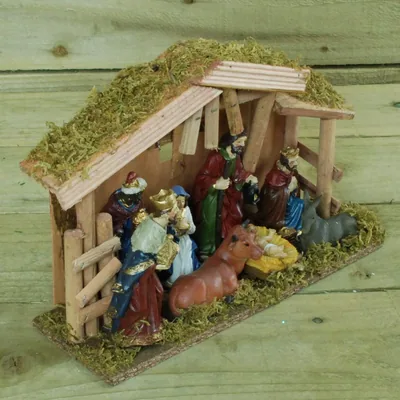 Kaemingk EDP 71982 Nacimiento belén 8 figuras 12 cm – foto 2