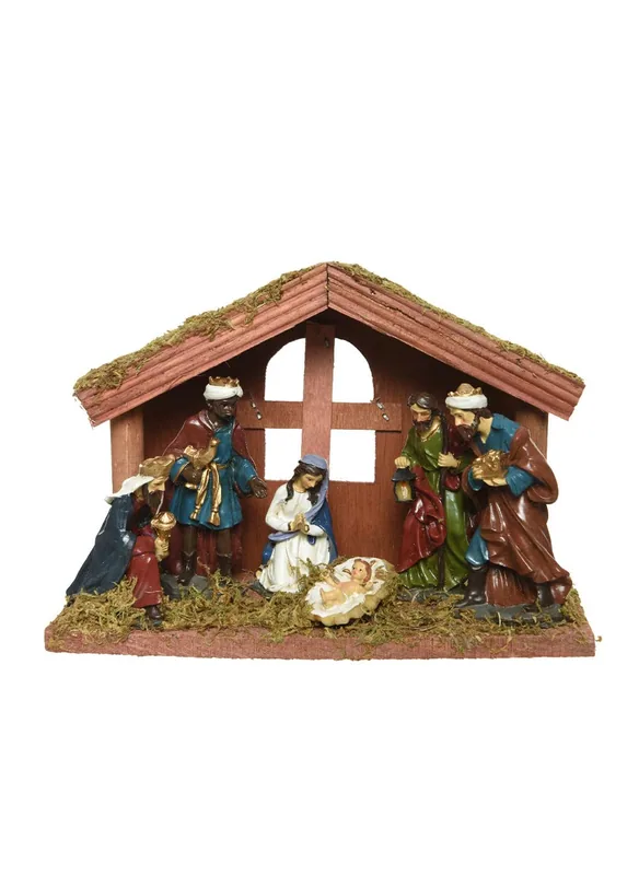 Kaemingk EDP 71983 Nacimiento belén 6 figuras 9 cm