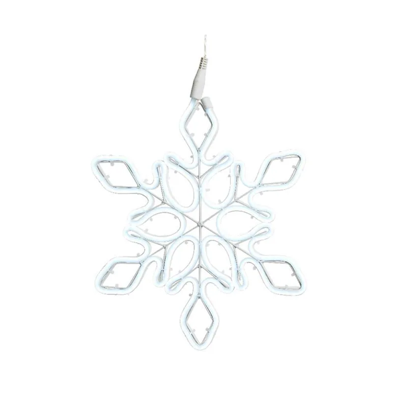  Copo de nieve neonflex exterior, 54x69 cm, 576 leds