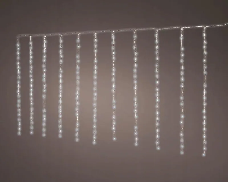 Lumineo 71256 Cortina LED balcón para exterior blanco 200x100 cm