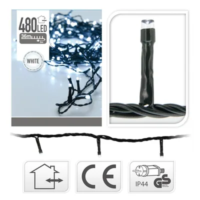 EDM Guirnalda fija 480 LED luz fría exterior IP44 3900cm – foto 2
